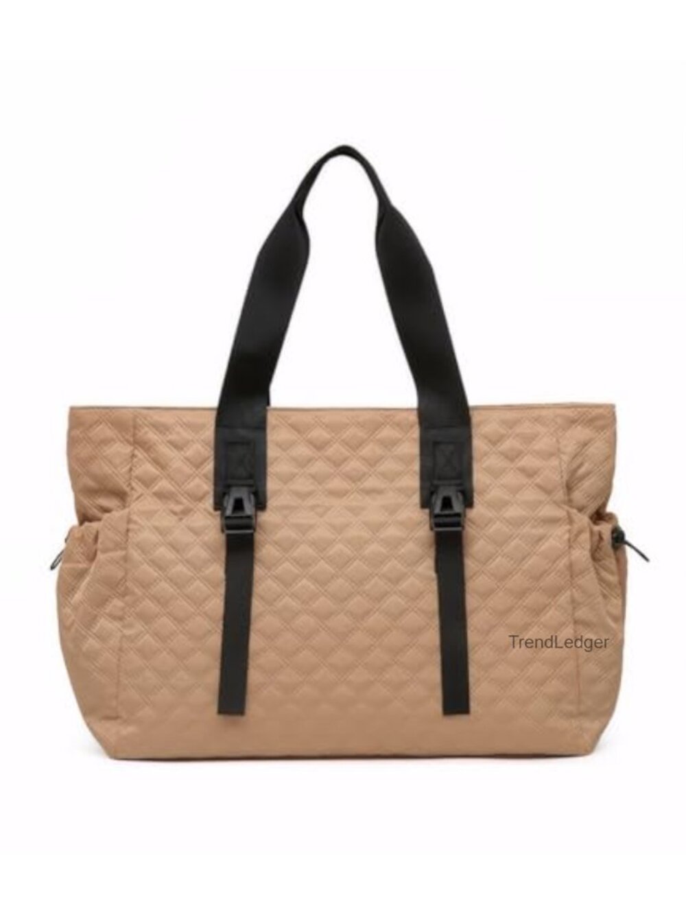 Quilted Puffer Tote Bag Lightweight 15.6" Laptop Teacher Travel Handbag